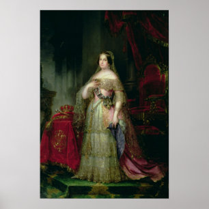 Poster Reine Isabelle II d'Espagne