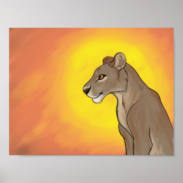 Poster Reine Lioness (Devant)