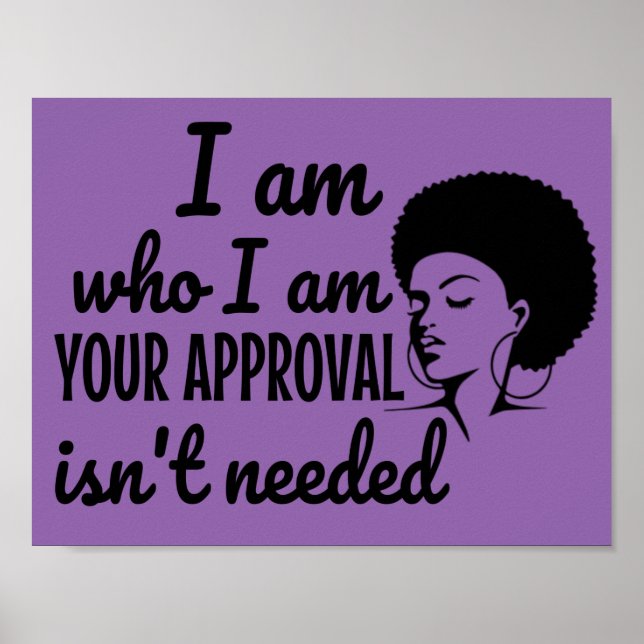 Poster Reine noire afro-américaine (Devant)