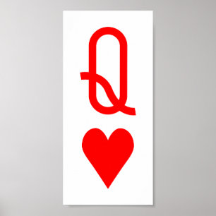 Poster Reine originale de Saint-Valentin de symbole de