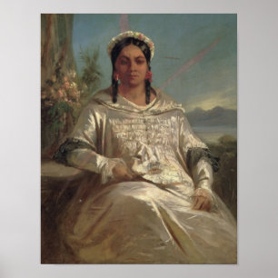 Poster Reine Pomare IV de Tahiti