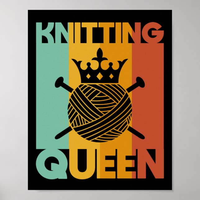 Poster Reine tricot (Devant)