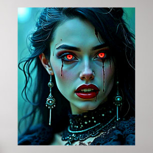 Poster Reine Vampire : Art de la Tentation Sombre