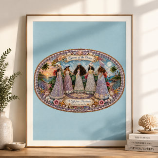 Poster Reines de l'Âme de l'Océan Art Inspiré de l'Océan