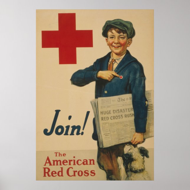 Poster Rejoignez la Croix-Rouge américaine (Devant)