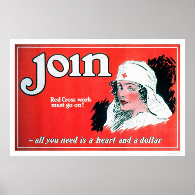 Poster Rejoignez la Croix-Rouge (US00027A) (Devant)