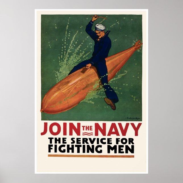 Poster Rejoignez la Marine (Devant)