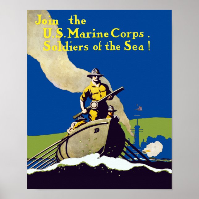 Poster Rejoignez Les Marines Américaines (Devant)
