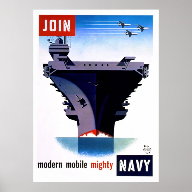 Poster Rejoignez Modern Mobile Mighty Navy - Rejoignez la (Devant)