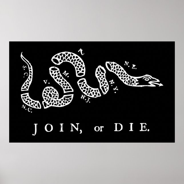 Poster Rejoindre ou mourir Imprimer (Devant)