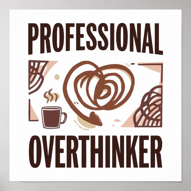 Poster Relatable Anxiety and Chaos Humor (Devant)