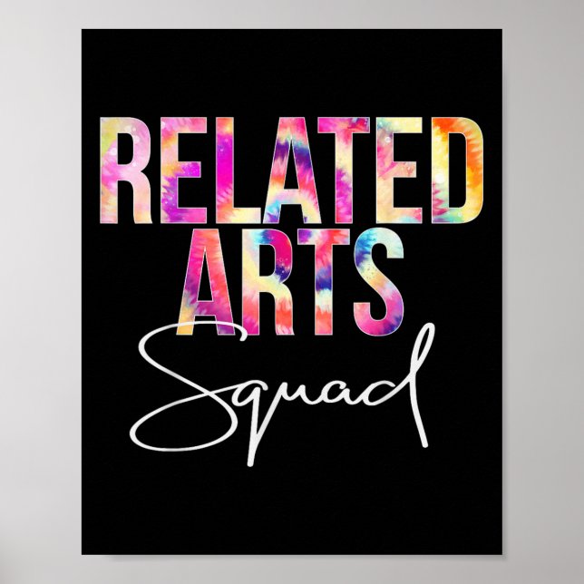 Poster Related Arts Squad Tie Dye Back To School Apprecia (Devant)