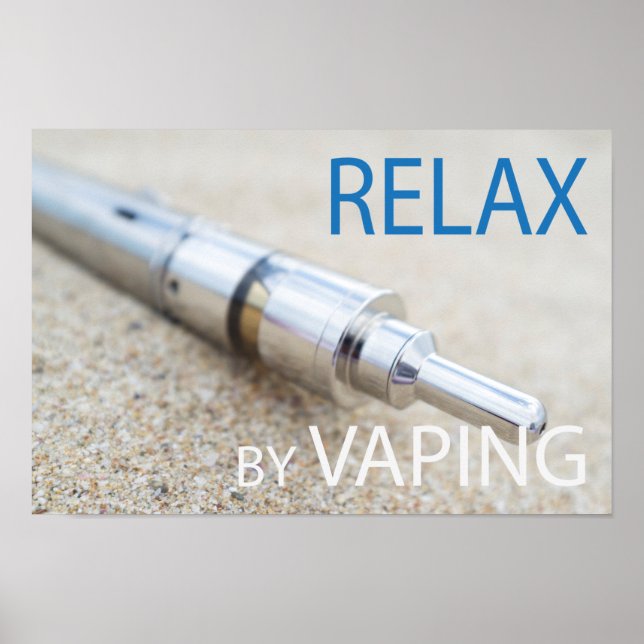 Poster Relax by vaping (Devant)
