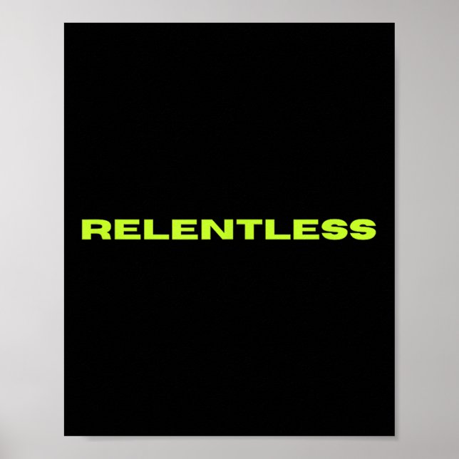 Poster Relentless  (Devant)