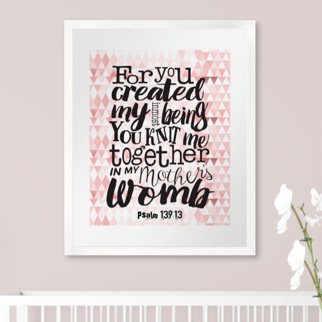 Poster Religieux Pour Vous Avez Créé Knit Me Together (Créateur téléchargé)