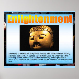Poster Religion, bouddhisme, Lumière