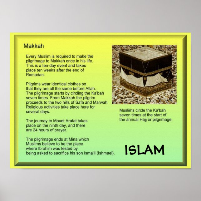 Poster Religion, Islam, Makkah (Devant)