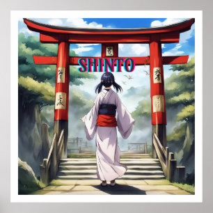 Poster Religion Shinto japonaise
