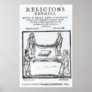 Poster Religions ennemies, 1641
