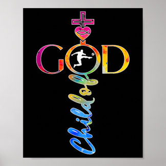 Poster Religious Jesus Soccer Child Of God Soccer _1 