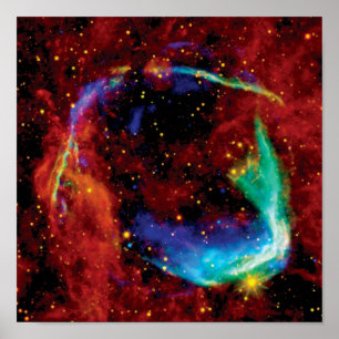 Poster Rémanent de supernova RCW 86 - Photo de la NASA Hu