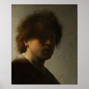 Poster Rembrandt - Autoportrait À L'Âge Jeune