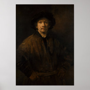 Poster Rembrandt - Autoportrait important