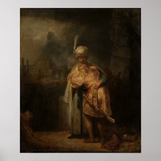 Poster Rembrandt - David et Jonathan (Devant)