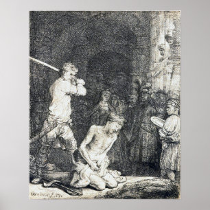 Poster Rembrandt - Décapitation De John Baptist 1640
