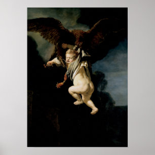 Poster Rembrandt - Enlèvement De Ganymede