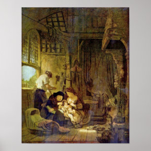 Poster Rembrandt Harmenszoon van Rijn - Sainte Famille