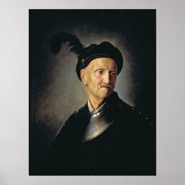 Poster Rembrandt - Homme En Armor (Devant)