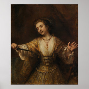 Poster Rembrandt - Lucretia