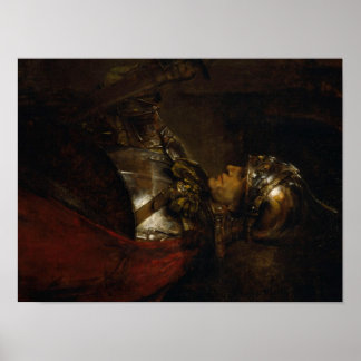Poster Rembrandt Man in Armor