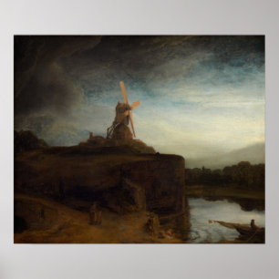 Poster Rembrandt - Mill
