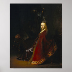 Poster Rembrandt - Minerve