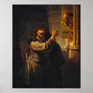 Poster Rembrandt - Samson Menace Son Beau-Père