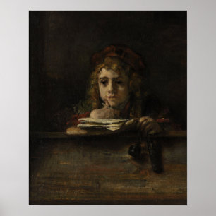 Poster Rembrandt - Titus À Son Bureau