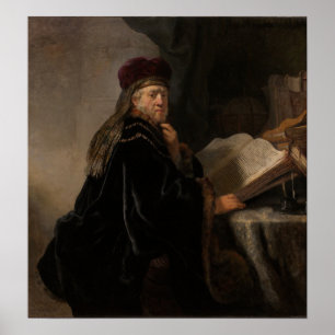 Poster Rembrandt - Un érudit dans son étude