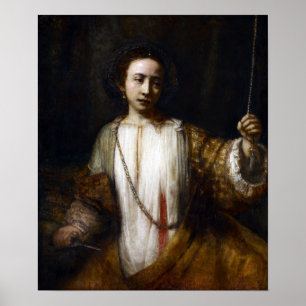 Poster Rembrandt van Rijn Lucretia