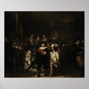 Poster Rembrandt - Veille nocturne