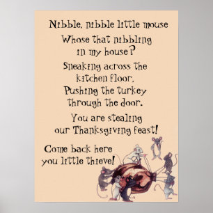 POSTER REMERCIER MICE STEAL POEM