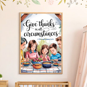 Poster Remerciez Christian Nursery Wall Art print