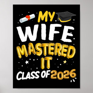 Poster Remise des diplômes de master Ma femme l'a maîtris