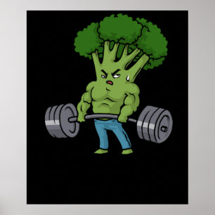 Poster Remise en forme Broccoli Gym Fitness Cadeau Bodybu