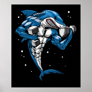 Poster Remise en forme des requins