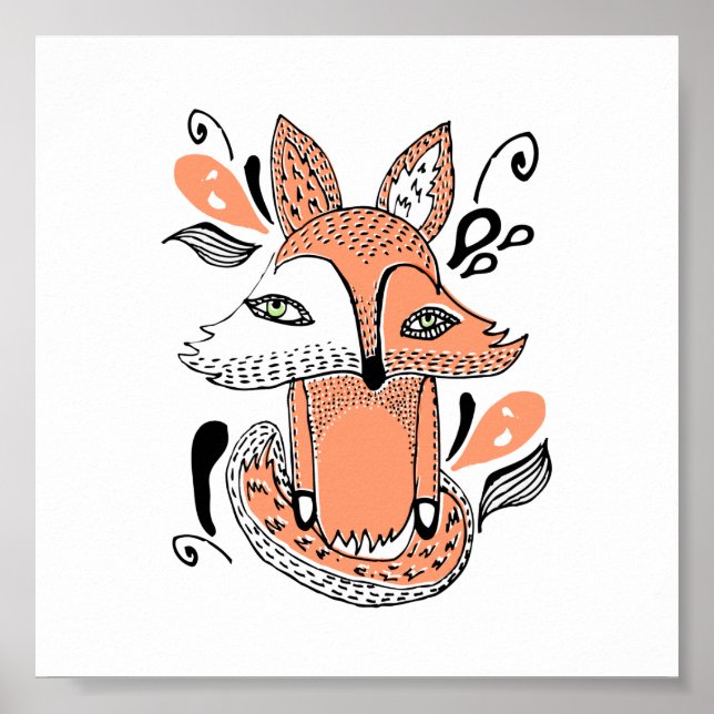 Poster renard (Devant)