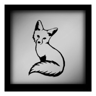 Poster Renard argenté