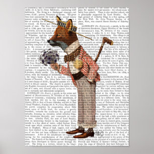 Poster Renard dans le bateau