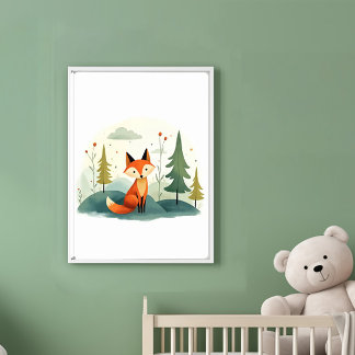 Poster Renard des bois